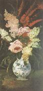 Vincent Van Gogh Vase with Gladioli and Lilac (nn04) USA oil painting reproduction